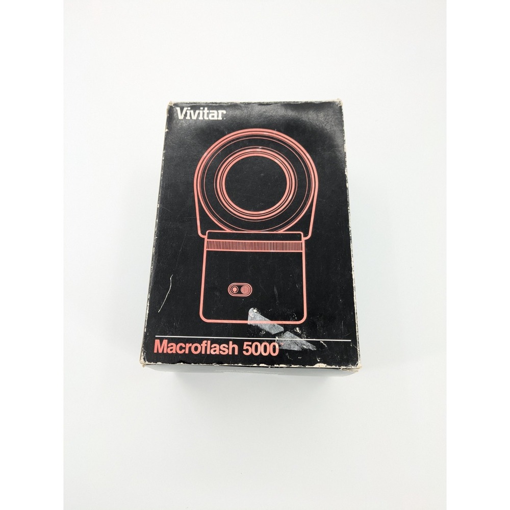 Vivitar MACROFLASH 5000 Ring Flash - TESTED‎ NO Adapters